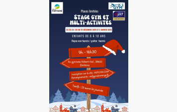 🎉 Ouverture des inscriptions pour les stages loisirs de fin d’année ! 🎄