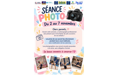 Séances photos de l’ASF gym